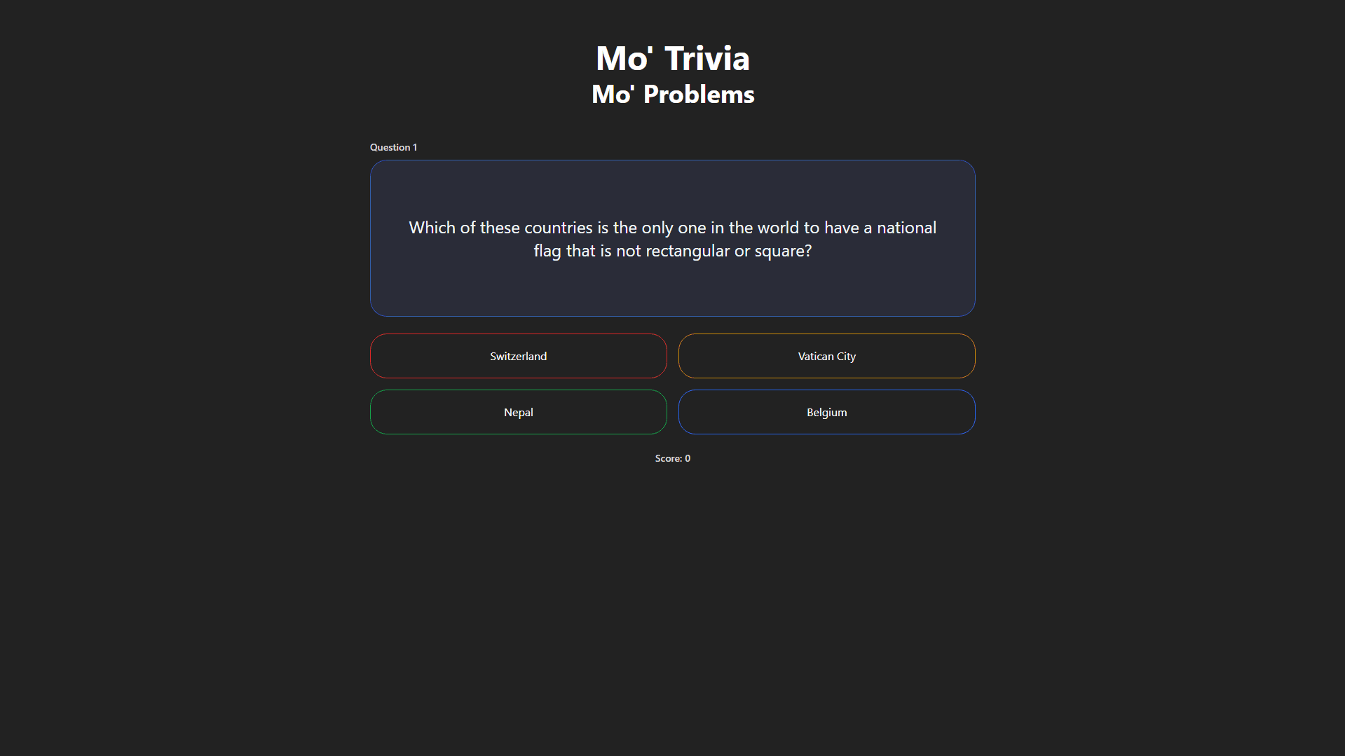 Mo’ Trivia (AI-Driven Quiz App)